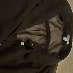Black sheer medium Charlotte Russe shirt.